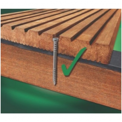 SPAX Medsraigčiai terasiniai nerūdijančio plieno 5x80 TORX (100vnt) 3 SPAX Medsraigčiai terasiniai nerūdijančio plieno 5x80 TORX (100vnt) 3