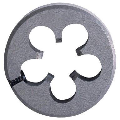 Sriegpjovė HSS ISO Die, C forma, M6x1,0 Ø25,4mm Sriegpjovė HSS ISO Die, C forma, M6x1,0 Ø25,4mm