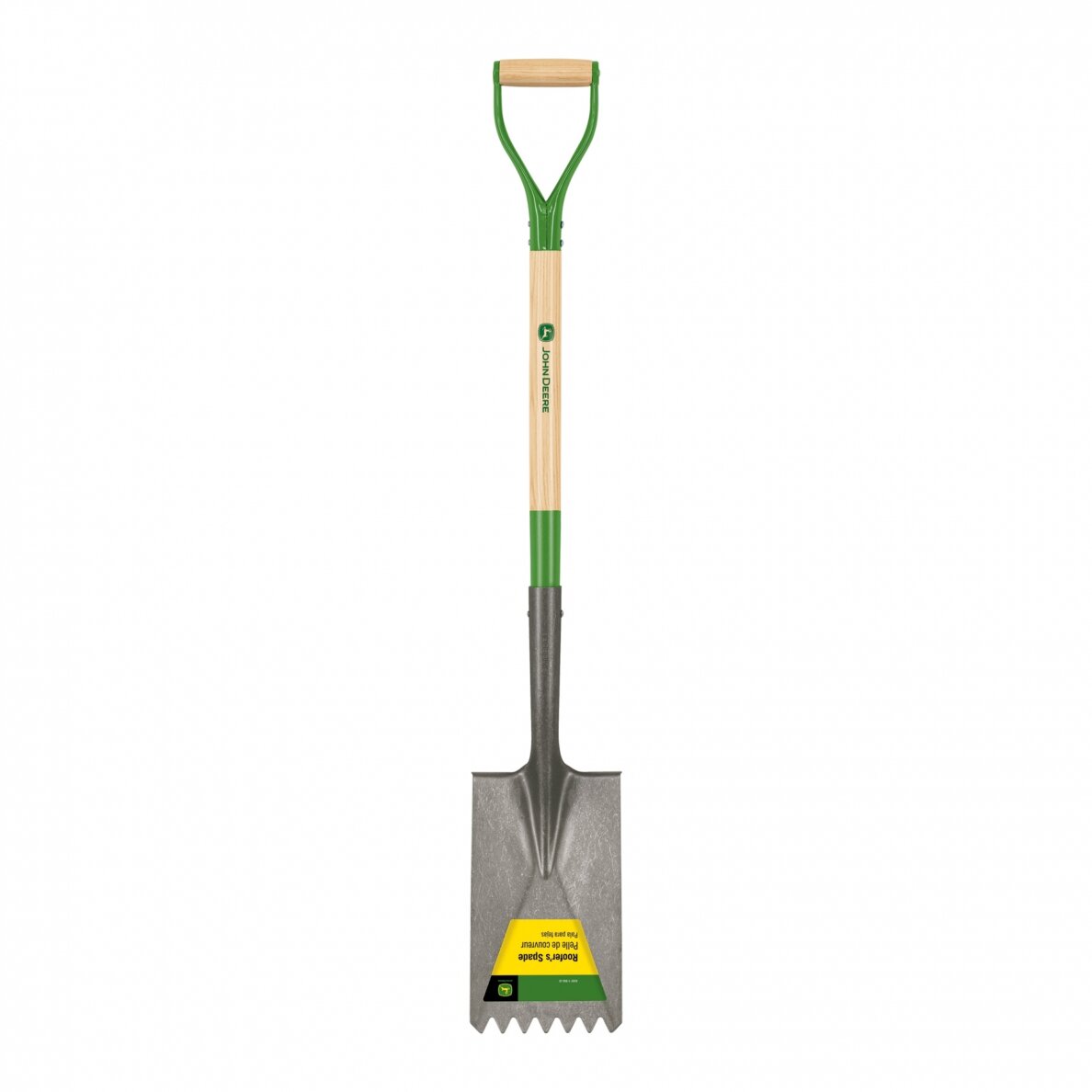 Stogdengio kastuvas su mediniu kotu 106 cm ir plienine D formos rankena John Deere® Stogdengio kastuvas su mediniu kotu 106 cm ir plienine D formos rankena John Deere®