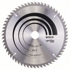 Bosch Stac.disk.pjūkl.diskas 254x30x60 medžiui