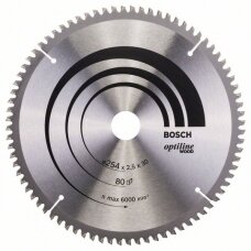 Bosch Stac.disk.pjūkl.diskas 254x30x80 medžiui