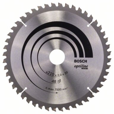 Bosch Stac.disk.pjūkl.diskas 210x30x48 medienai Bosch Stac.disk.pjūkl.diskas 210x30x48 medienai