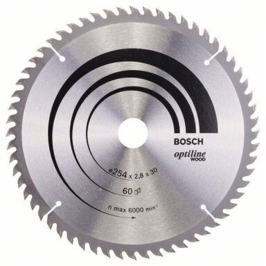 Bosch Stac.disk.pjūkl.diskas 254x30x60 medžiui Bosch Stac.disk.pjūkl.diskas 254x30x60 medžiui