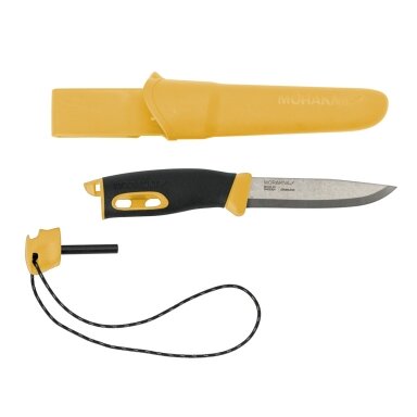 Stovyklavimo peilis Companion spark (S), 104mm, yellow, su ugnies skeltuvu Stovyklavimo peilis Companion spark (S), 104mm, yellow, su ugnies skeltuvu
