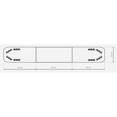 Strobos Optima 140cm plafonas