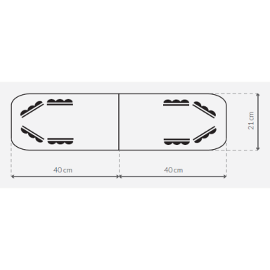 Strobos Optima 80cm plafonas