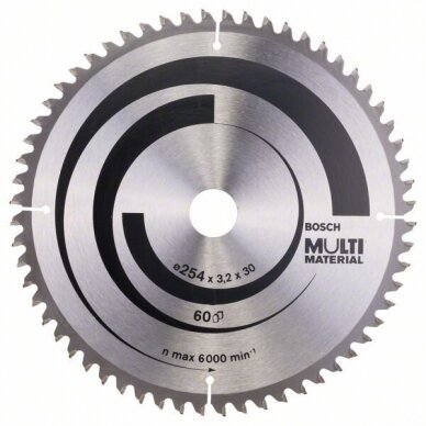 Bosch Stac.disk.pjūkl.diskas 254x30x60 multi material Bosch Stac.disk.pjūkl.diskas 254x30x60 multi material