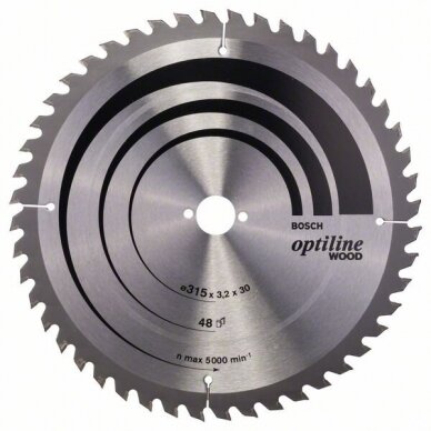 Bosch Stac.disk.pjūkl.diskas 315x30 mm Bosch Stac.disk.pjūkl.diskas 315x30 mm