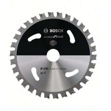 Bosch Standard for Steel DISKINIO PJŪKLO DISKAS 136x20x1.6/1.2x30T Bosch Standard for Steel DISKINIO PJŪKLO DISKAS 136x20x1.6/1.2x30T