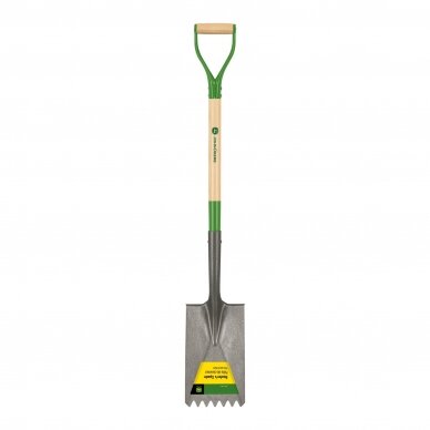 Stogdengio kastuvas su mediniu kotu 106 cm ir plienine D formos rankena John Deere® Stogdengio kastuvas su mediniu kotu 106 cm ir plienine D formos rankena John Deere®