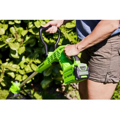 Greenworks G40T5 STYGINĖ ŽOLIAPJOVĖ (40V be akumuliatorių ir kroviklių) 3