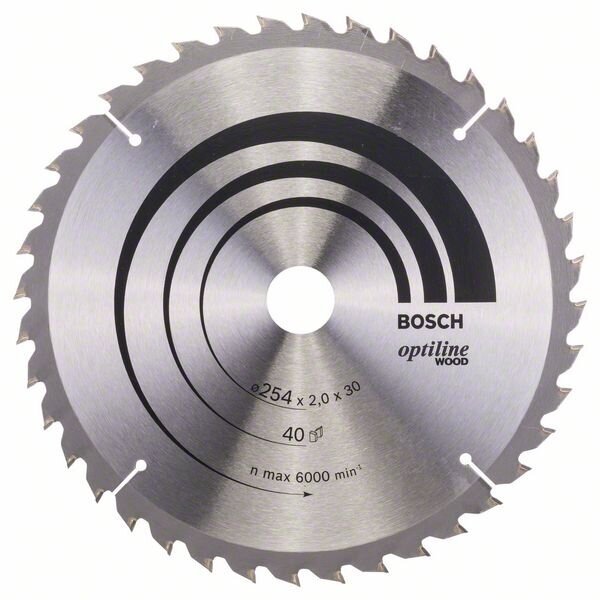 Bosch Stac.disk.pjūkl.diskas 254x30x40 medienai Bosch Stac.disk.pjūkl.diskas 254x30x40 medienai
