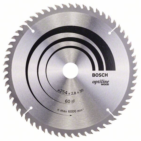 Bosch Stac.disk.pjūkl.diskas 254x30x60 medžiui Bosch Stac.disk.pjūkl.diskas 254x30x60 medžiui