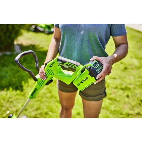 Greenworks G40T5 STYGINĖ ŽOLIAPJOVĖ (40V be akumuliatorių ir kroviklių) 2