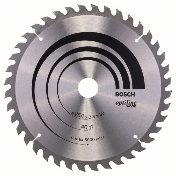 Bosch Stac.disk.pjūkl.diskas 254x30x40 medžiui Bosch Stac.disk.pjūkl.diskas 254x30x40 medžiui