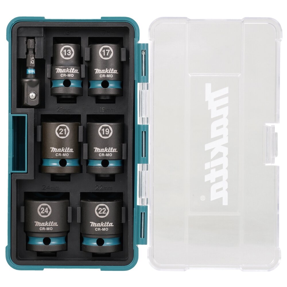 Sukimo galvų rinkinys Makita E-16592, 7 vnt. 1/2''x 38mm
