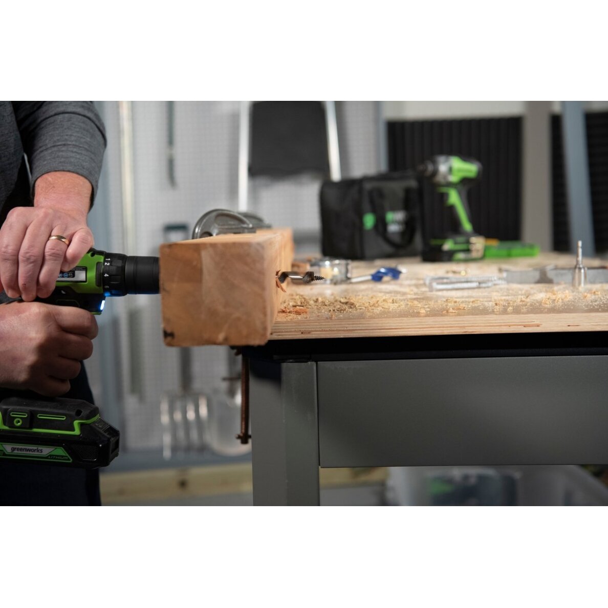 Greenworks GD24DD35 SUKTUVAS/GRĘŽTUVAS (24V be akumuliatorių ir kroviklio) 5