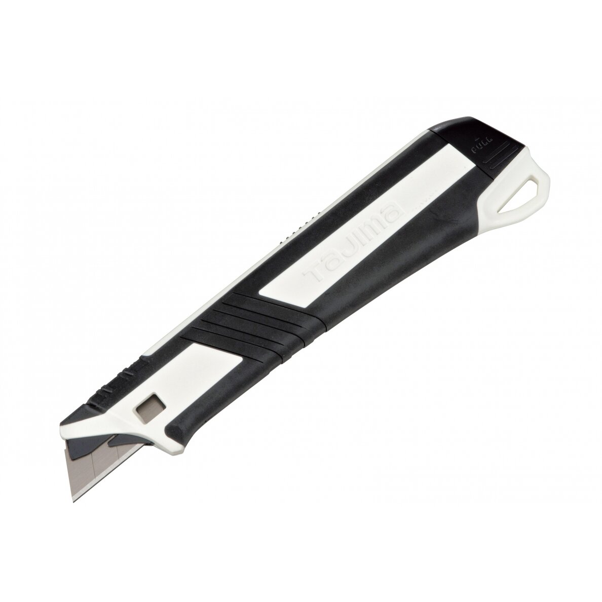 Sustiprintas gumuotas peilis laužomomis 18mm geležtėmis, Tajima DORA Impact 18mm Black Blade Sustiprintas gumuotas peilis laužomomis 18mm geležtėmis, Tajima DORA Impact 18mm Black Blade