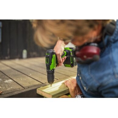Greenworks GD24DD35 SUKTUVAS/GRĘŽTUVAS (24V be akumuliatorių ir kroviklio) 1