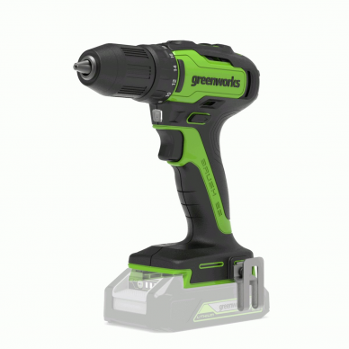 Greenworks GD24DD35 SUKTUVAS/GRĘŽTUVAS (24V be akumuliatorių ir kroviklio)