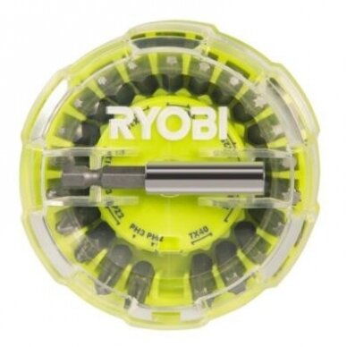 SUKTUVO ANTGALIŲ KOMPLEKTAS RYOBI RAK22SDHOKT, 22 VNT. SUKTUVO ANTGALIŲ KOMPLEKTAS RYOBI RAK22SDHOKT, 22 VNT.
