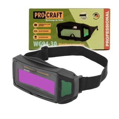 Suvirintojo automatinio tamsėjimo akiniai „ProCraft WG94-30” Suvirintojo automatinio tamsėjimo akiniai „ProCraft WG94-30”