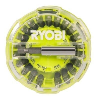 SUKTUVO ANTGALIŲ KOMPLEKTAS RYOBI RAK22SDHOKT, 22 VNT. SUKTUVO ANTGALIŲ KOMPLEKTAS RYOBI RAK22SDHOKT, 22 VNT.