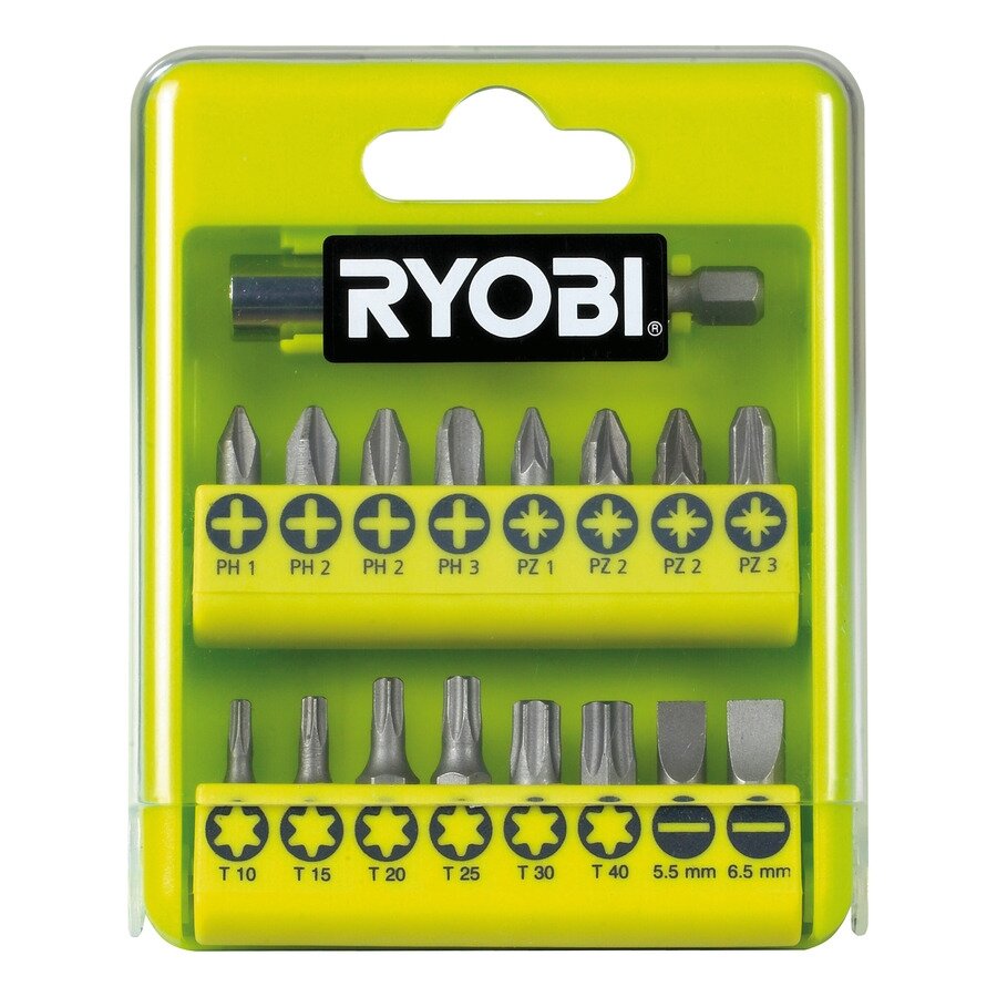 Suktuvo antgalių komplektas Ryobi RAK17SD, 17 VNT. Suktuvo antgalių komplektas Ryobi RAK17SD, 17 VNT.