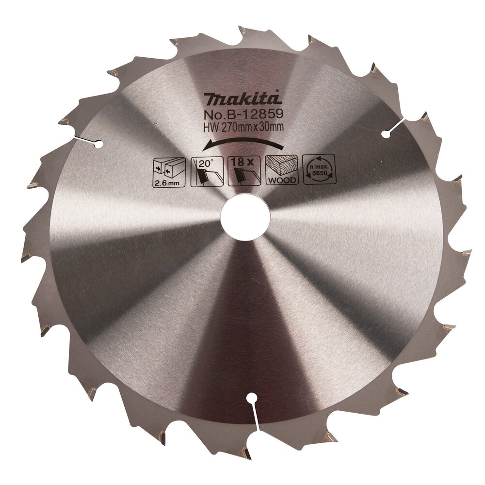 T.C.T. pjūklas  270X2.6X30mm 20° T18 Makita B-12859