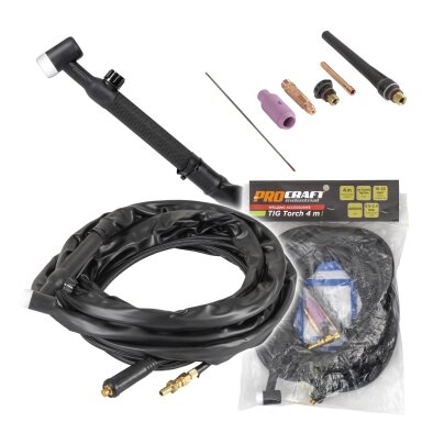 TIG suvirinimo degiklis „ProCraft Industrial TIG Torch 4m”