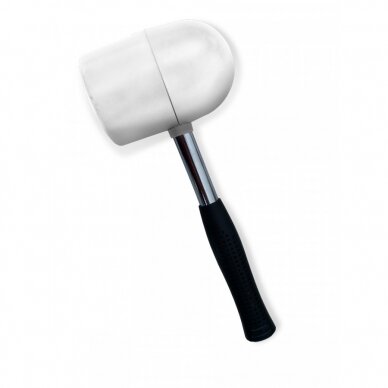 Tiler mallet, spherical and flat face, markless, 250gr Tiler mallet, spherical and flat face, markless, 250gr