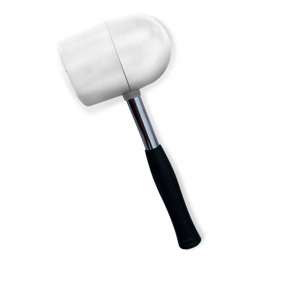 Tiler mallet, spherical and flat face, markless, 250gr Tiler mallet, spherical and flat face, markless, 250gr