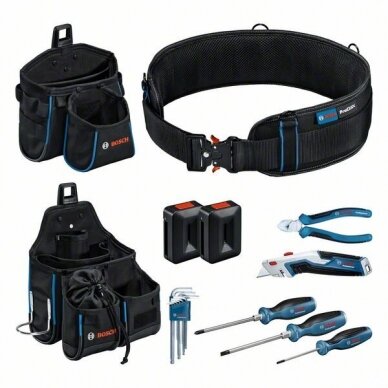 Bosch įrankių komplektas su diržu 1600A02H5C Bosch įrankių komplektas su diržu 1600A02H5C