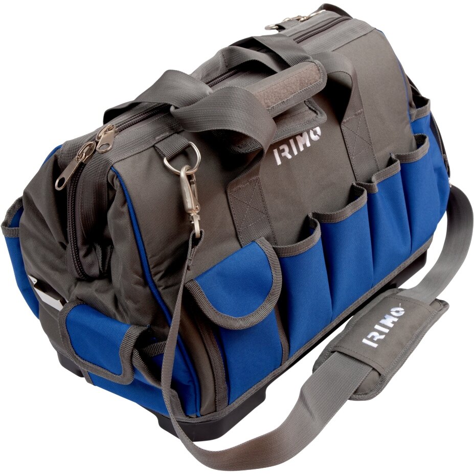 Tool bag with zip, 10 external and 14 internal pouches, 420x240x300mm, hard bottom Tool bag with zip, 10 external and 14 internal pouches, 420x240x300mm, hard bottom