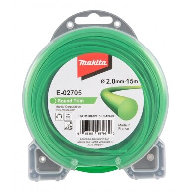 Trimerio valas Makita E-02705, 2,0mm/15m Trimerio valas Makita E-02705, 2,0mm/15m