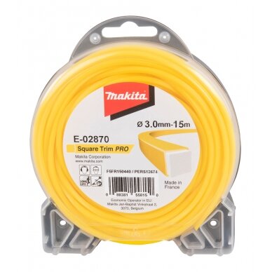 Trimerio valas Makita E-02870, 3,0mm/15m Trimerio valas Makita E-02870, 3,0mm/15m
