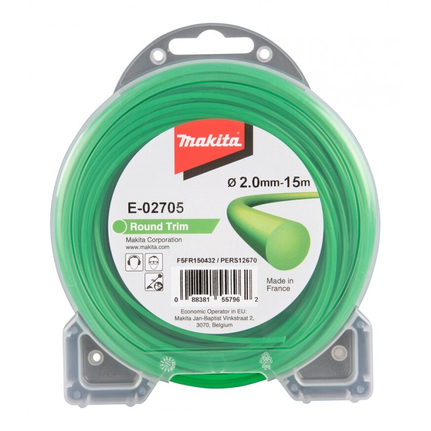 Trimerio valas Makita E-02705, 2,0mm/15m Trimerio valas Makita E-02705, 2,0mm/15m
