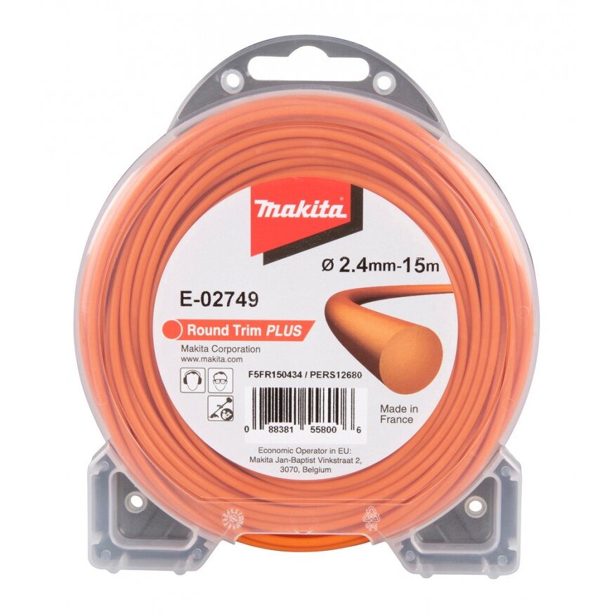 Trimerio valas Makita E-02749, 2,4mm/15m Trimerio valas Makita E-02749, 2,4mm/15m