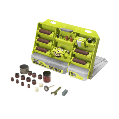 Universalus sukamųjų priedų rinkinys Ryobi RAR800K-150, 3,2 mm / 1/8 colio, 150 vnt. Universalus sukamųjų priedų rinkinys Ryobi RAR800K-150, 3,2 mm / 1/8 colio, 150 vnt.