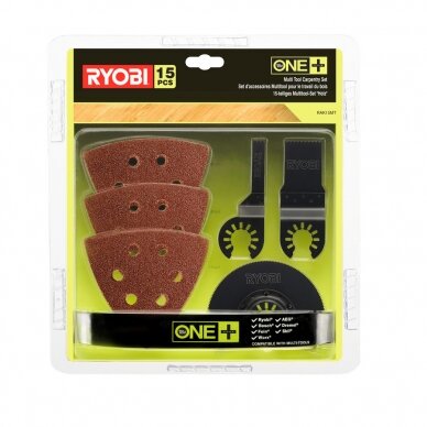Universalus 5 dalių daugiafunkcinio įrankio komplektas Ryobi RAK15MT Universalus 5 dalių daugiafunkcinio įrankio komplektas Ryobi RAK15MT