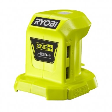 USB adapteris Ryobi R18USB-0, 18V (be akum. ir kroviklio) USB adapteris Ryobi R18USB-0, 18V (be akum. ir kroviklio)