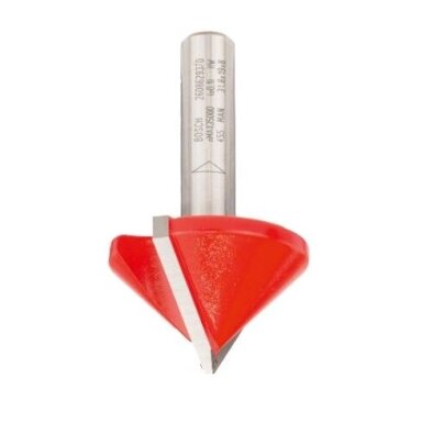 V-tipo griovelių freza Bosch, 90°, kotas 8mm, 2608629370 V-tipo griovelių freza Bosch, 90°, kotas 8mm, 2608629370