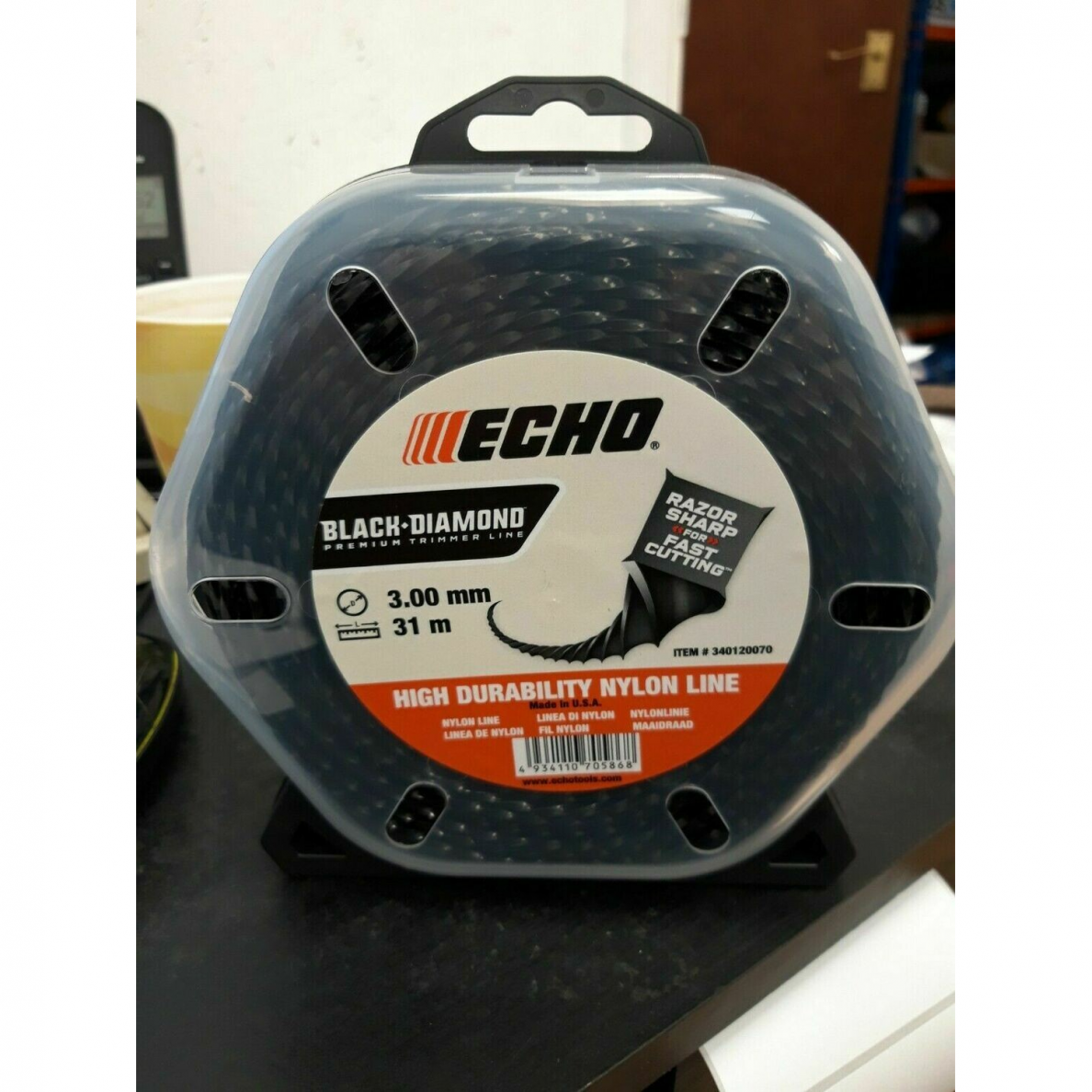 Valas nailoninis ECHO Black Diamond, 3,00 mm X 31 m Valas nailoninis ECHO Black Diamond, 3,00 mm X 31 m