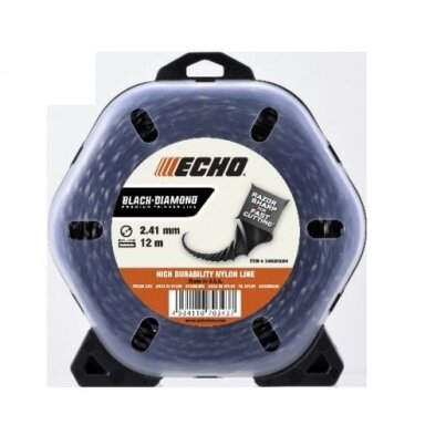 Valas nailoninis ECHO Black Diamond, 2,67 mm x 10 m Valas nailoninis ECHO Black Diamond, 2,67 mm x 10 m