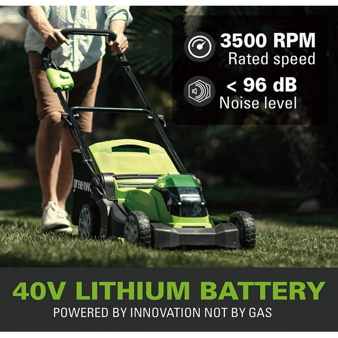 Greenworks G40LM41K4 VEJAPJOVĖ 41cm (40V su 4Ah akumuliatoriumi ir krovikliu) 13