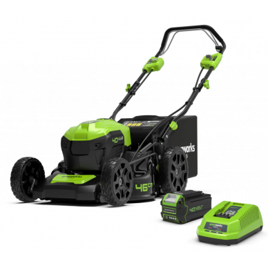 Greenworks GD40LM46SPK4 VEJAPJOVĖ SAVAEIGĖ 46cm (40V su 4Ah akumuliatoriumi ir krovikliu) Greenworks GD40LM46SPK4 VEJAPJOVĖ SAVAEIGĖ 46cm (40V su 4Ah akumuliatoriumi ir krovikliu)