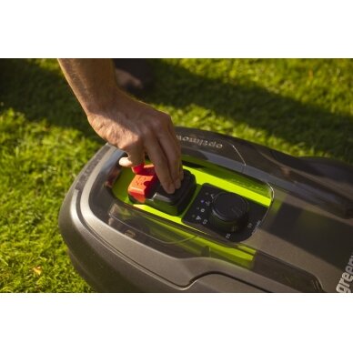 Greenworks OPTIMOW4 VEJOS PJOVIMO ROBOTAS (iki 450 m2 ploto, vejoms) 4 Greenworks OPTIMOW4 VEJOS PJOVIMO ROBOTAS (iki 450 m2 ploto, vejoms) 4