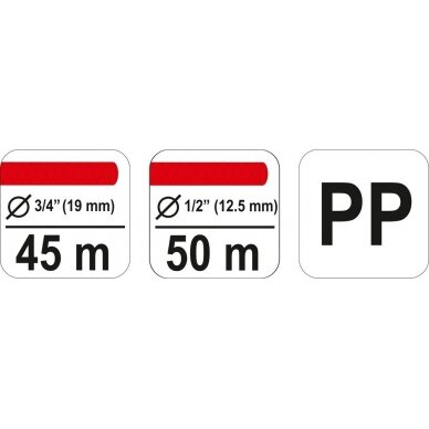 Vežimėlis laistymo žarnai 99852 Yato | 19mm/20m; 12.5mm/50m 2 Vežimėlis laistymo žarnai 99852 Yato | 19mm/20m; 12.5mm/50m 2