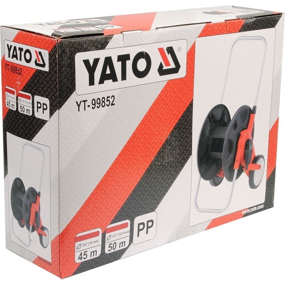 Vežimėlis laistymo žarnai 99852 Yato | 19mm/20m; 12.5mm/50m 1 Vežimėlis laistymo žarnai 99852 Yato | 19mm/20m; 12.5mm/50m 1