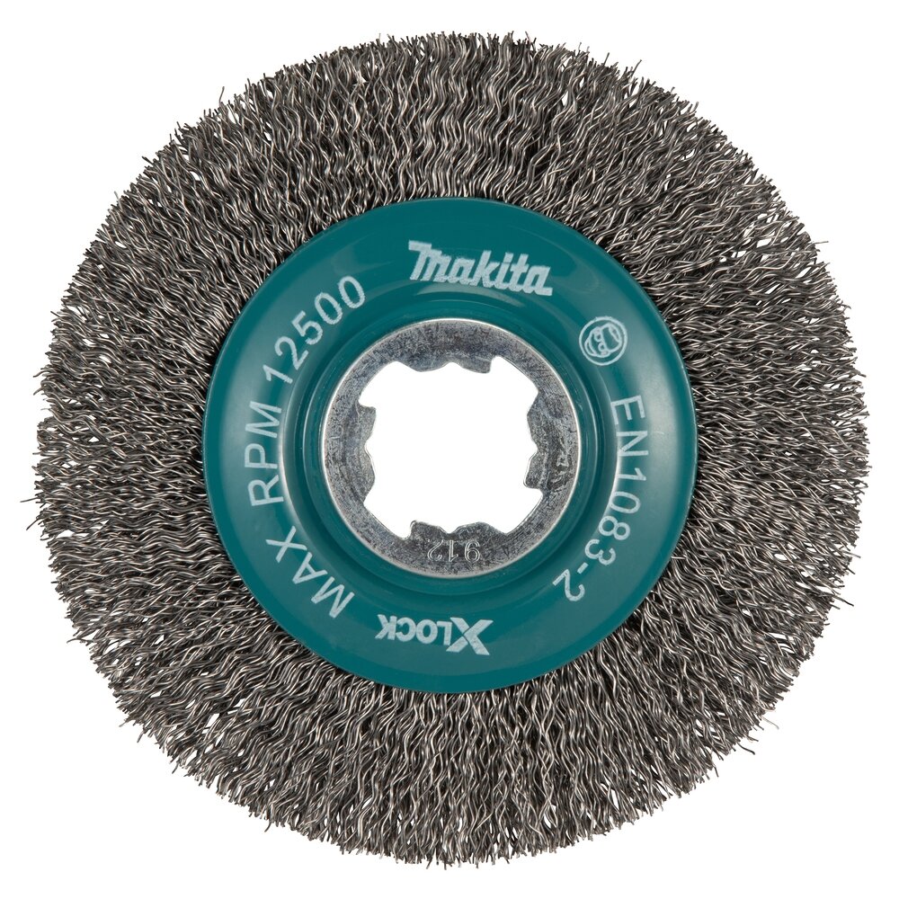 Vielinis šlifavimo diskas Makita D-73427, banguota viela, 0.3mm, Ø 115 mm, X-LOCK Vielinis šlifavimo diskas Makita D-73427, banguota viela, 0.3mm, Ø 115 mm, X-LOCK